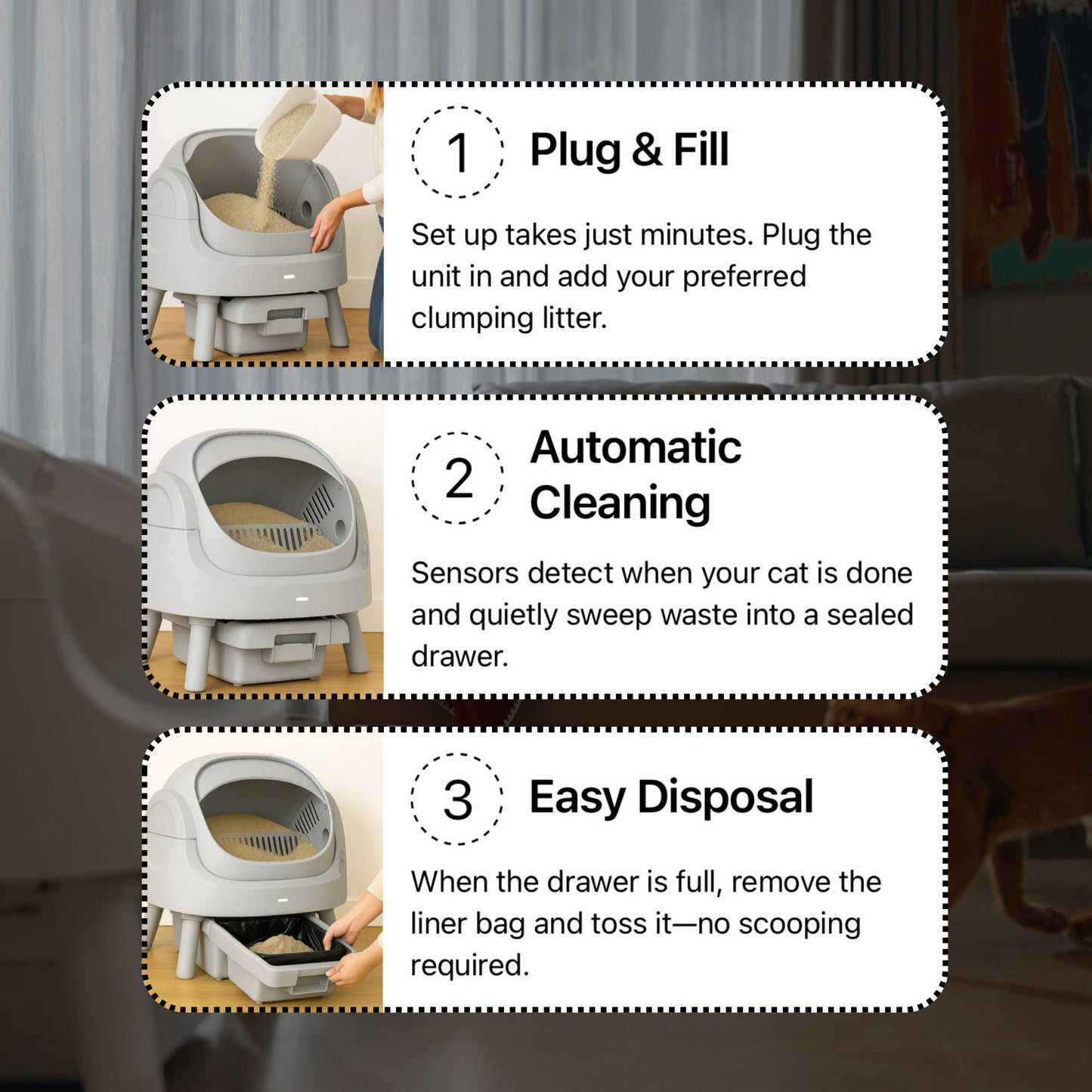 PawPivot AutoScoop Pro – Smart Self Cleaning Litter Box